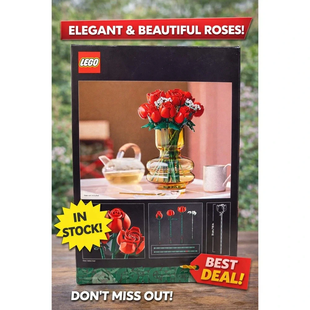 LEGO 10328/BOUQUET OF ROSES/BOTANICAL COLLECTION/NEW/SEALED BOX